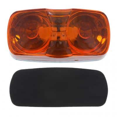 Clearance Lamp Amber 2 Bulbs/Shock Safe Metal Base | FLS-5265
