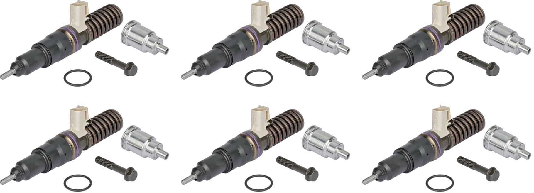 Remanufactured Fuel Injector AP55014 for Volvo 11L E3.5 Ghg (set of 6)